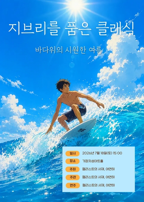 지브리를 품은 클래식: 바다위의 시원한 여름 이미지